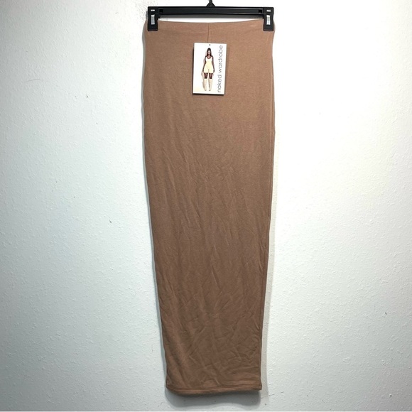 NAKED WARDROBE The Hourglass Midi Skirt Small NWT P224 - Picture 3 of 9